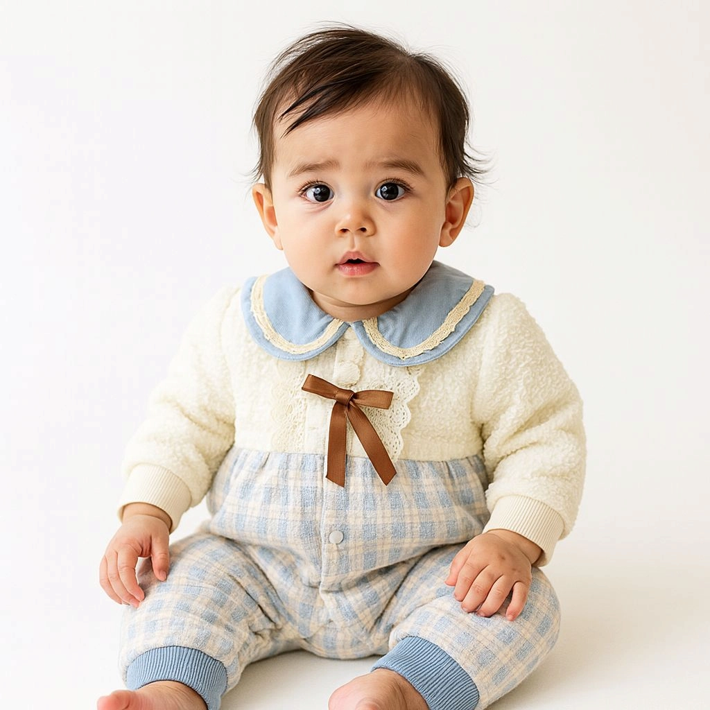 Baby Quilted Foaming Winter Rompers β Cozy & Stylish