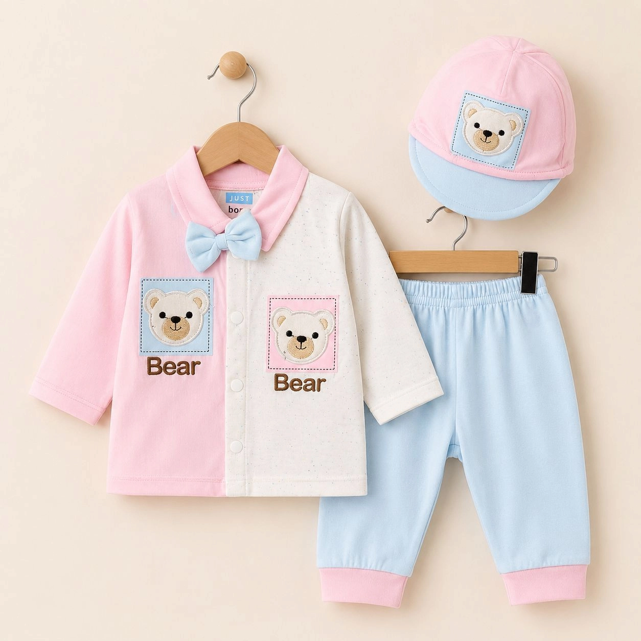 ✨ Just Born 4-Piece Baby Dress Set(0-3 month)✨
