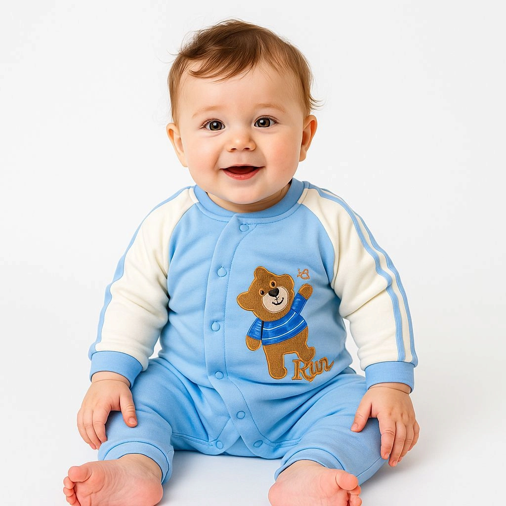 Baby Quilted Foaming Winter Rompers β Cozy & Stylish