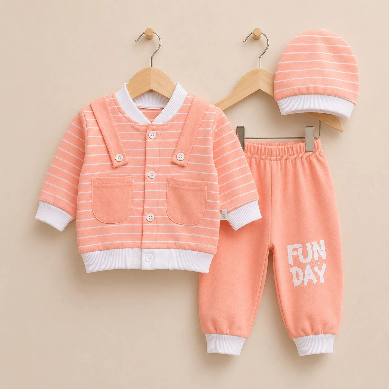 Baby Pajama Suit with Cap SK(0-3 months)