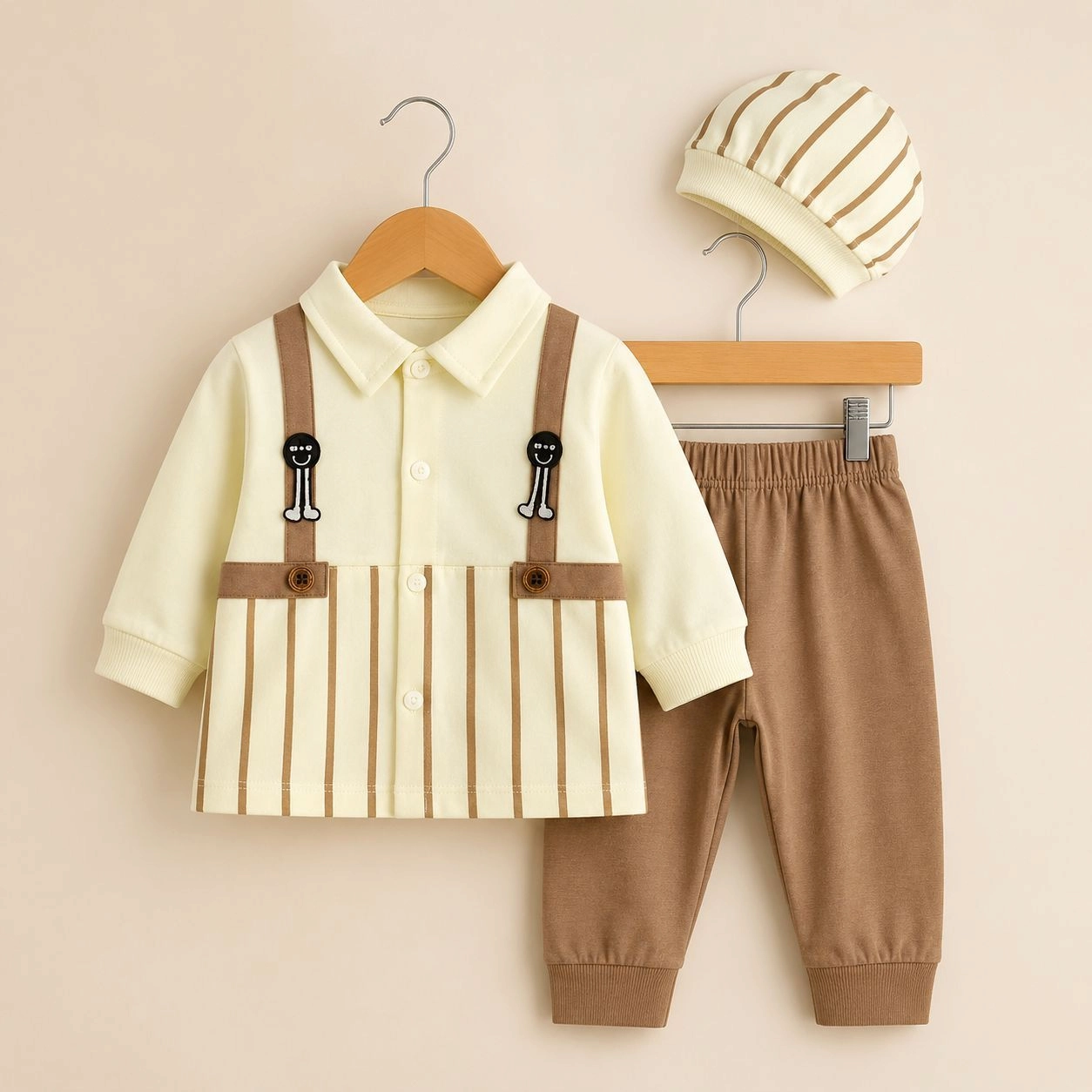 Baby Pajama Suit with Cap Bstep(0-3 months)