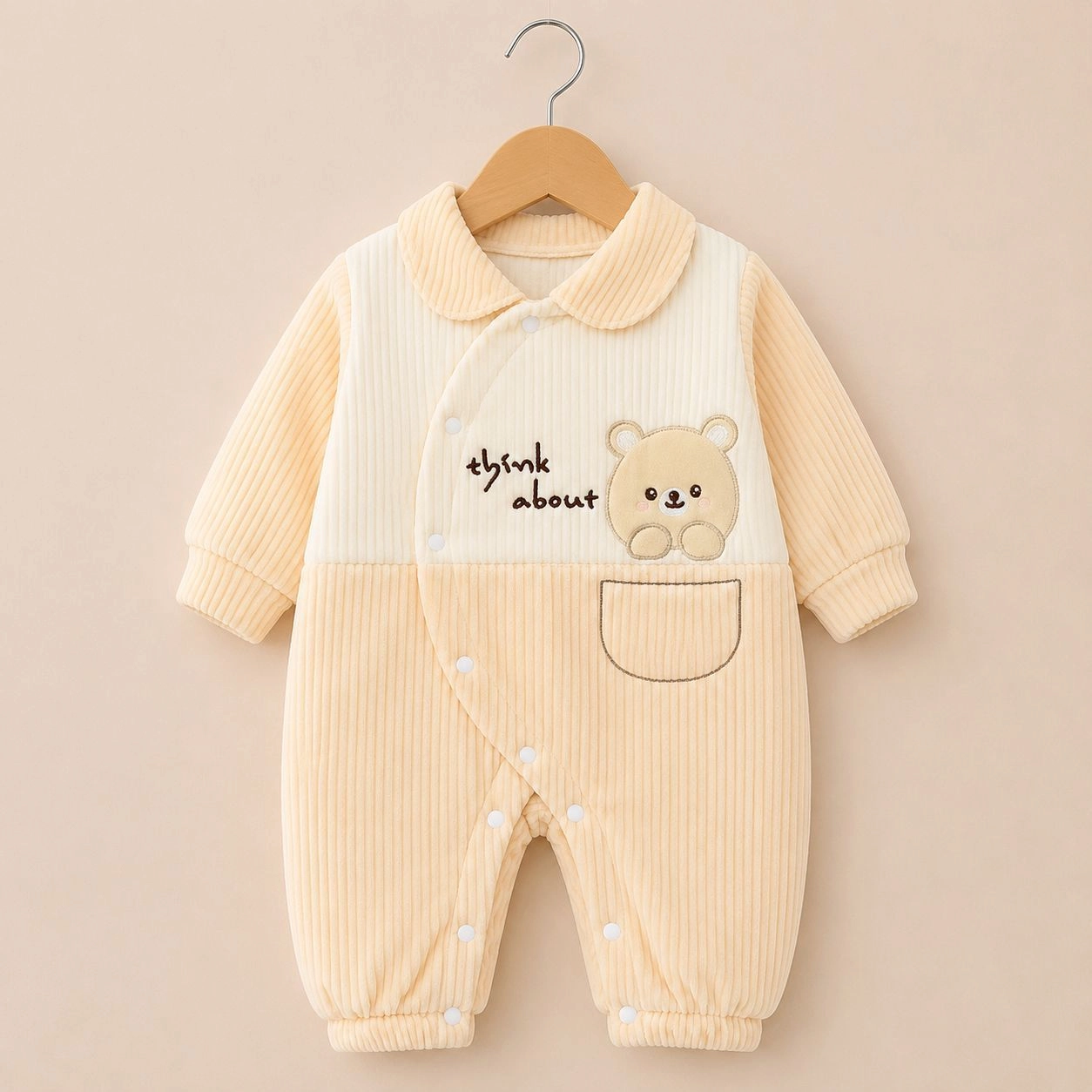 Baby Quilted Foaming Winter Rompers β Cozy & Stylish