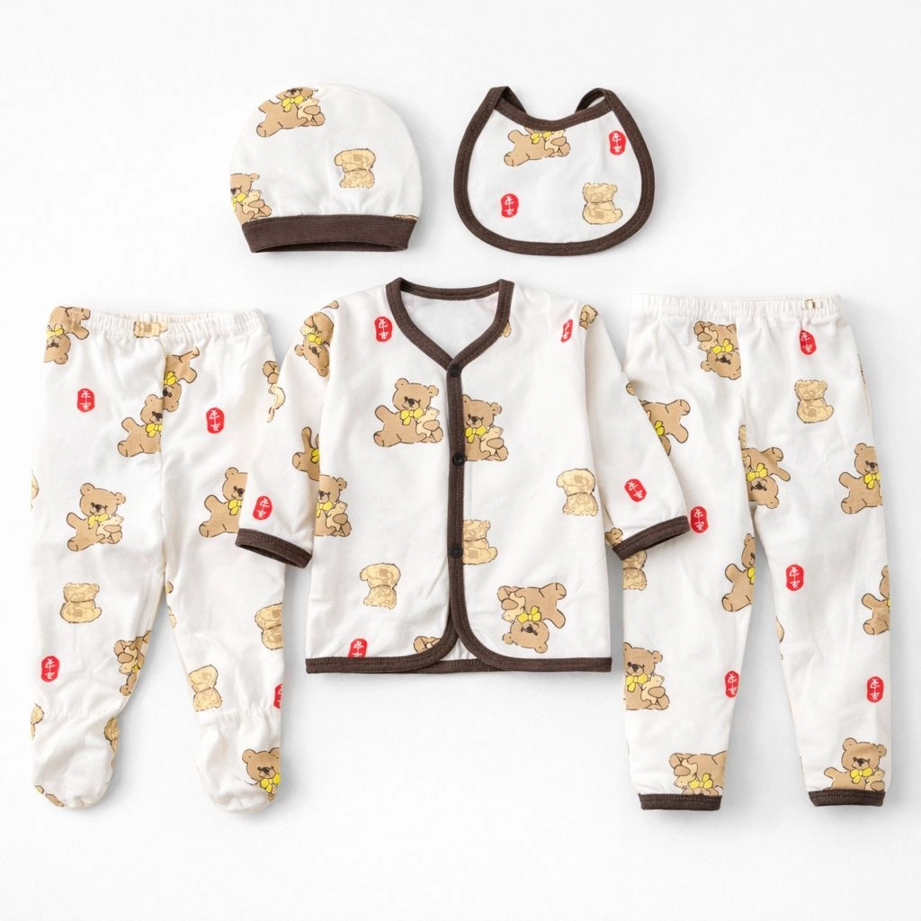 Baby 5 Pcs Starter Set Dresses Blended