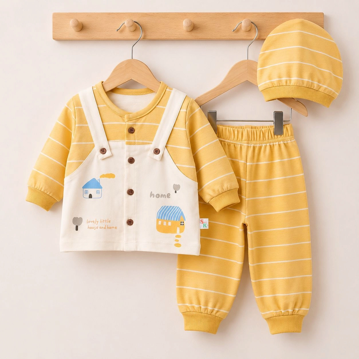 Baby Pajama Suit with Cap SK(0-3 months)