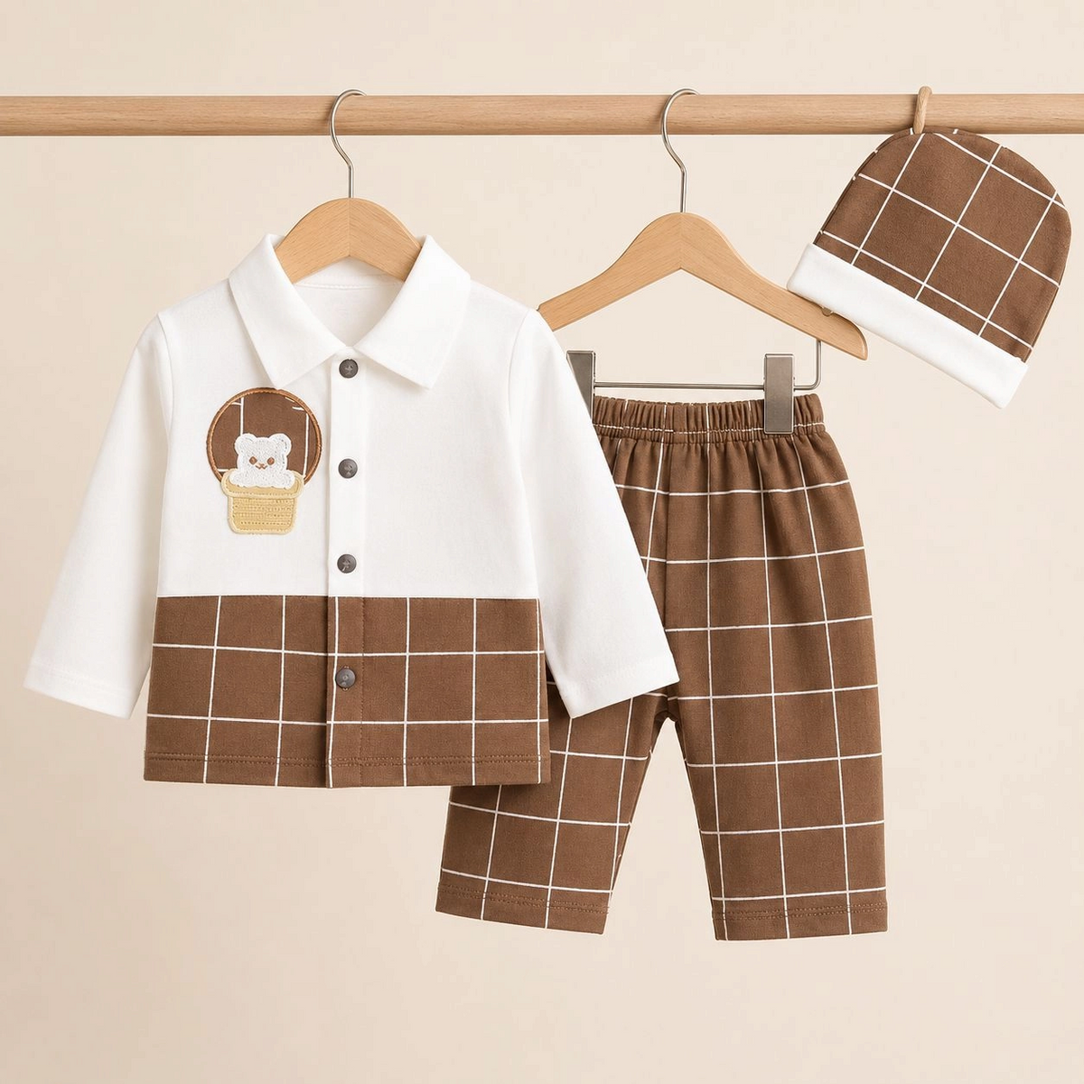 Baby Pajama Suit with Cap SK(0-3 months)