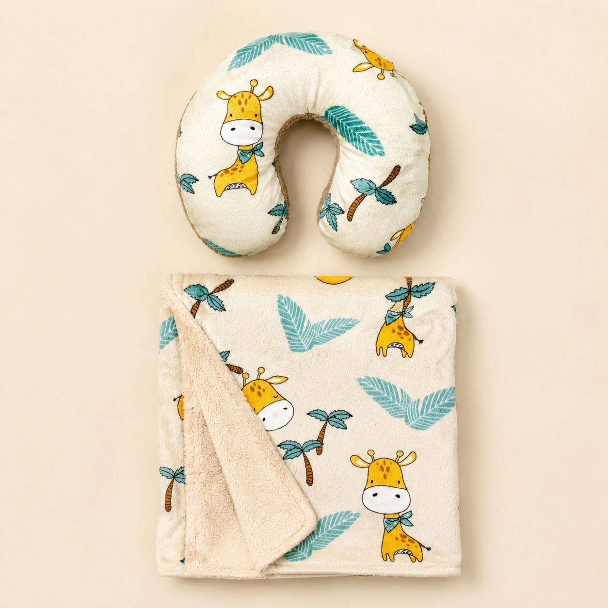 Baby blanket with pillow