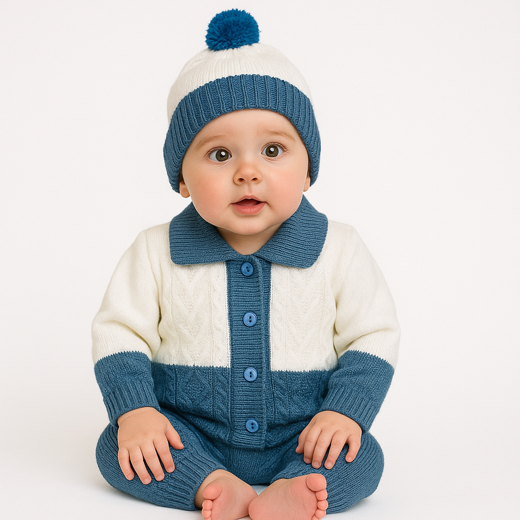 ❄️ Winter Snuggles Just Got Cuter! 🍼💛
Wrap your little bundle of joy in our Premium Woolen Pajama Suit with a matching cap – the softest hug they’ll wear all season! ✨
👶 Age Group: 0-6 months
💸 Price: Rs. 2150
🧵 Fabric: Ultra-soft, baby-safe wool blend
🌟 Perfect for: Winter outings, cozy nights, adorable photoshoots
💌 Shop now & keep your baby warm, comfy & picture-perfect all winter!
📦 Available at babyspotofficial.pk
#Babyspotofficial #BabyWinterWear #WoolenPajamaSuit #BabyOutfitPakistan #Newbo