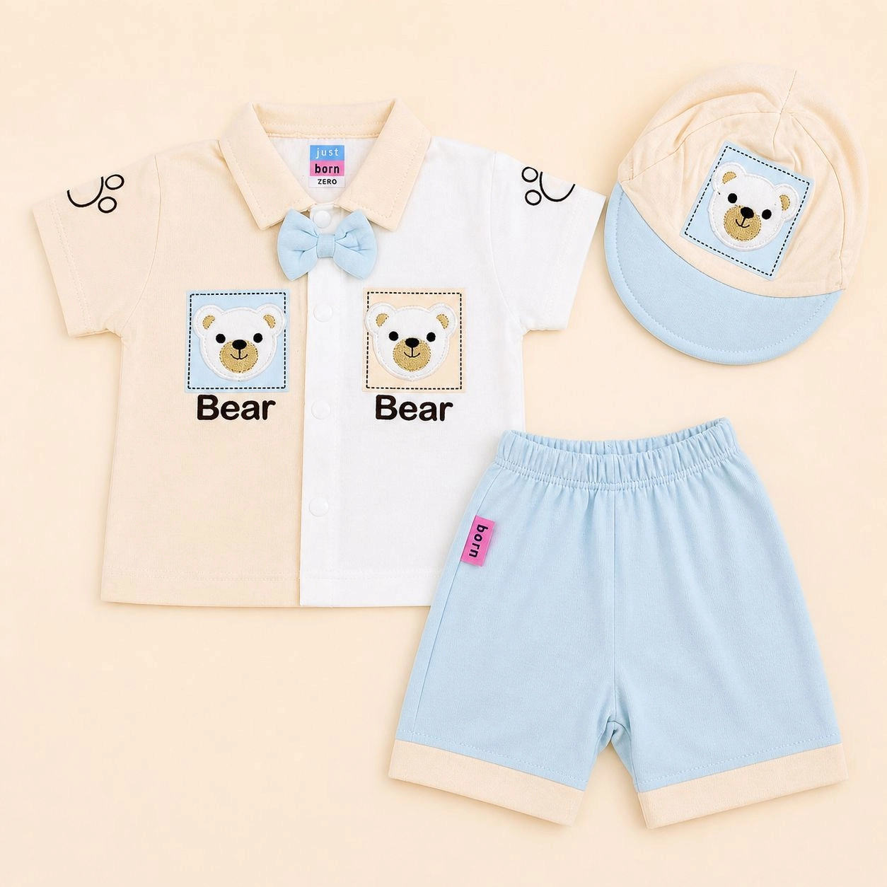 Imported Kids Niker Shirts Collection with cap(0-3 month)