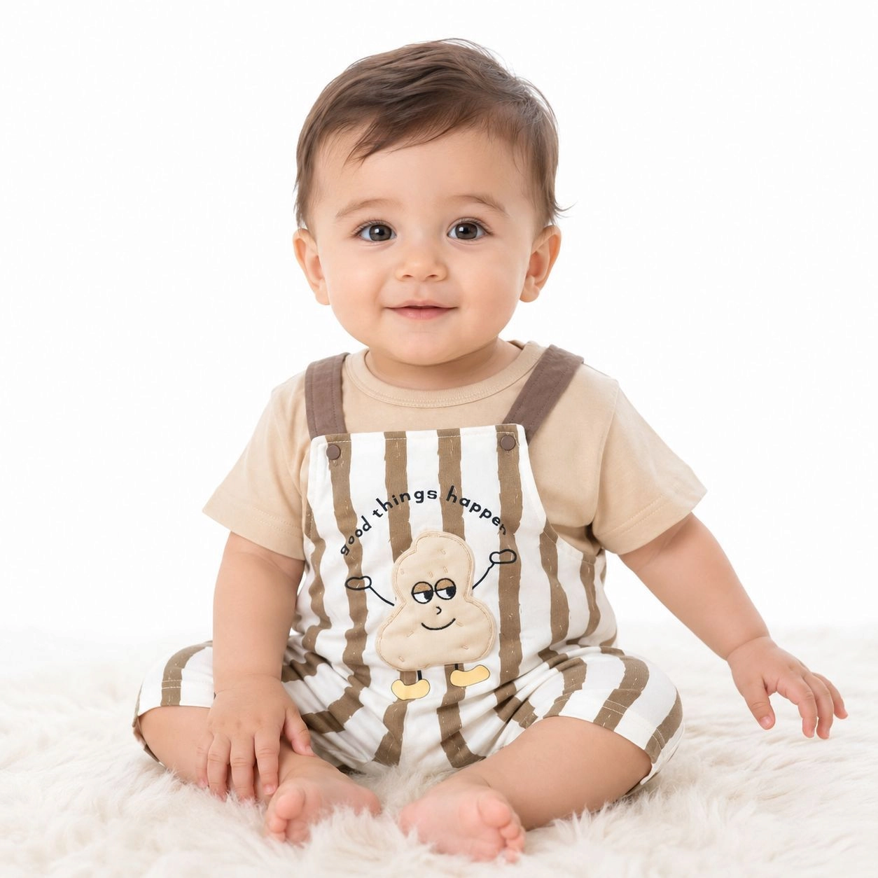 Imported Turkish Dungaree style Romper(ptato)