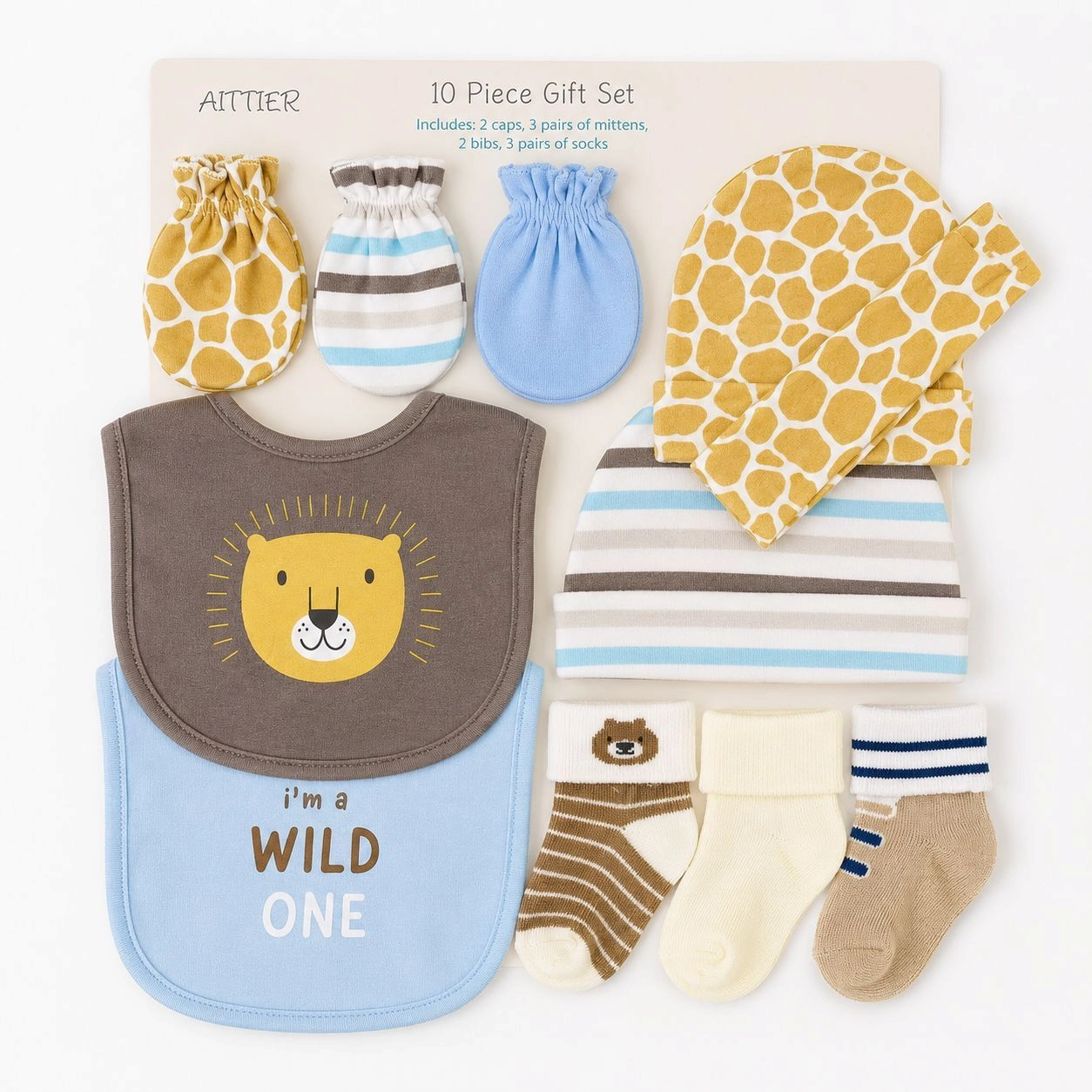 Imported 10 Pcs Newborn Baby Accessories Pack (0-6 Months) | Baby Spot Pakistan
