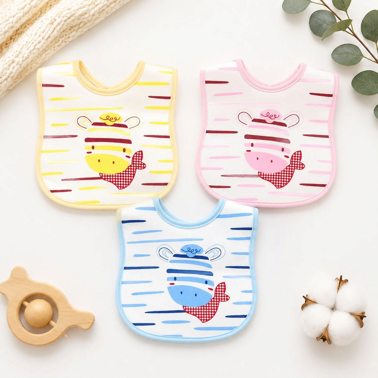 Set of 3 beautifully crafted bibs