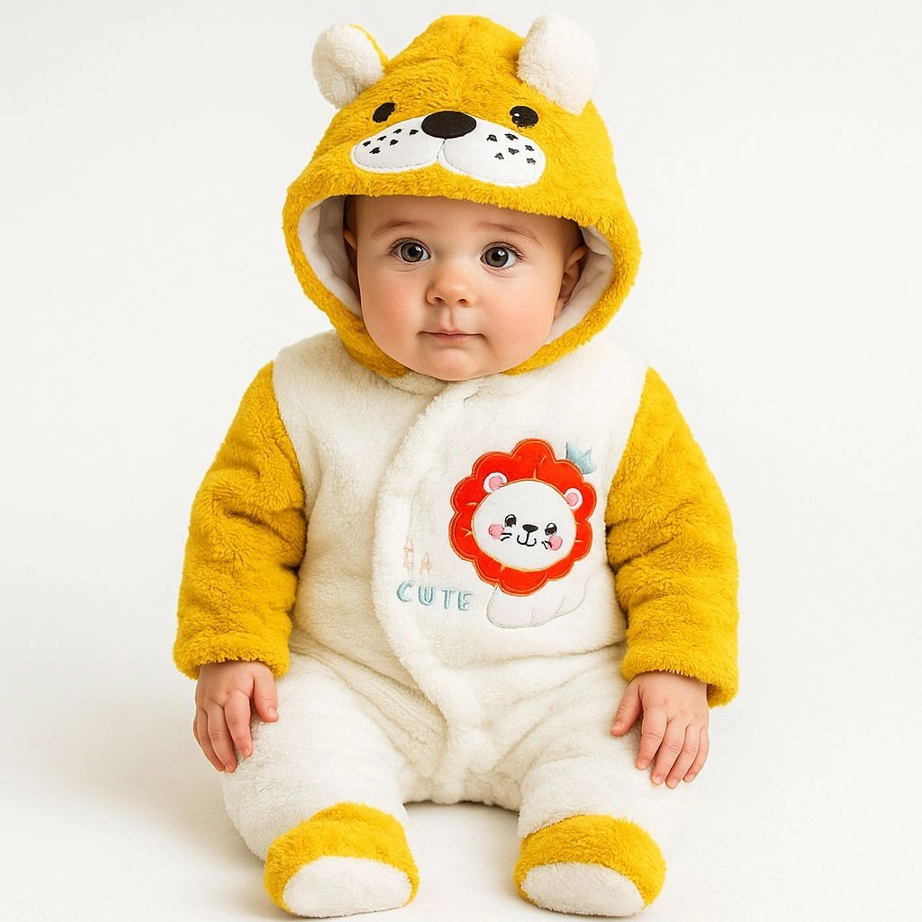 Baby Quilted Fur Winter Rompers β Cozy & Stylish