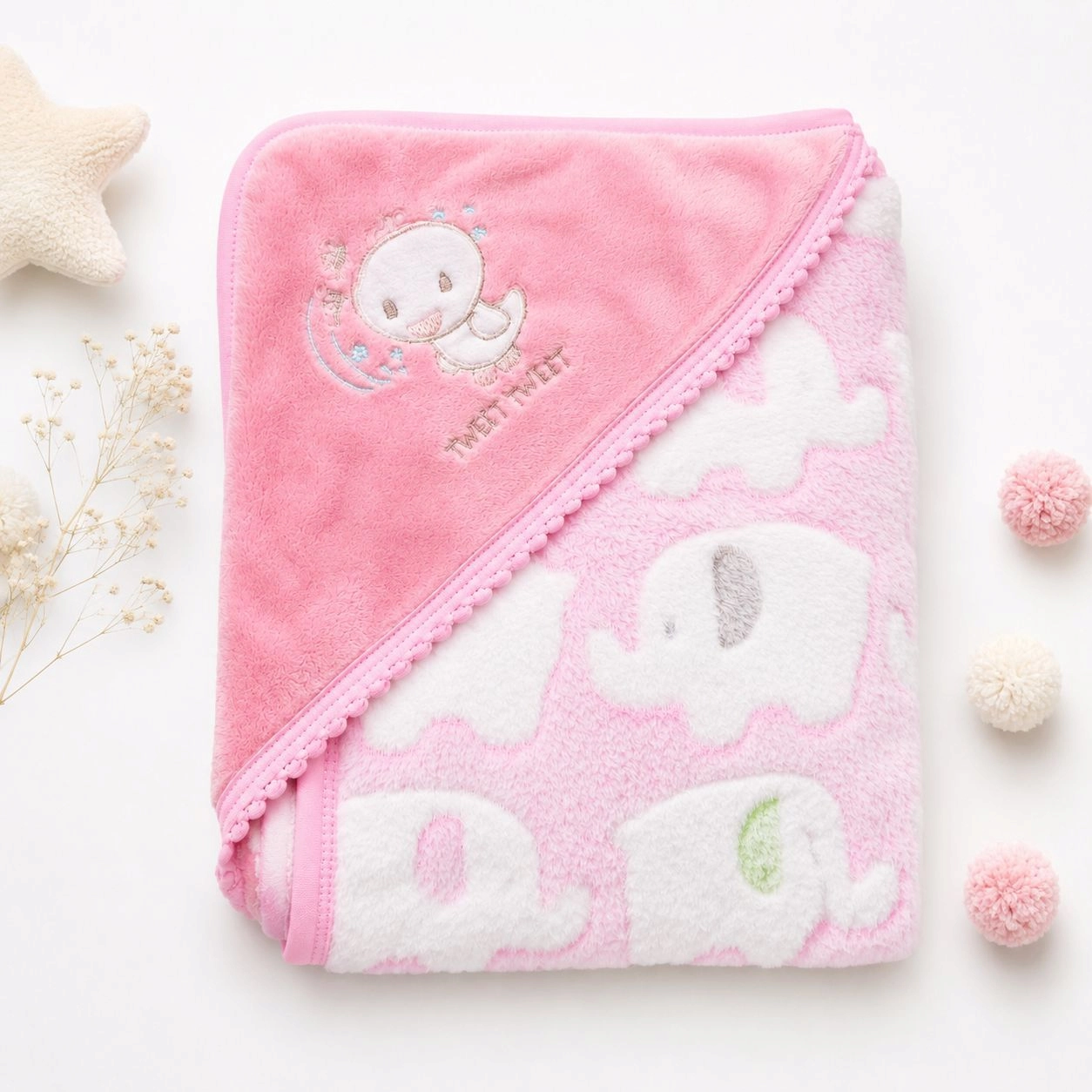 Baby Hooded Fleece Wrapping Sheets