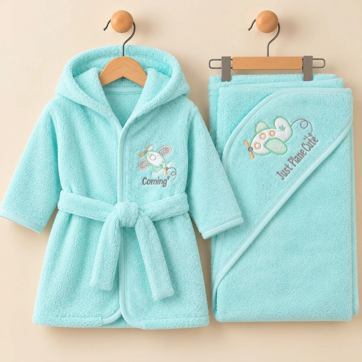 Premium Baby Hooded Bath Gown & Towel Set