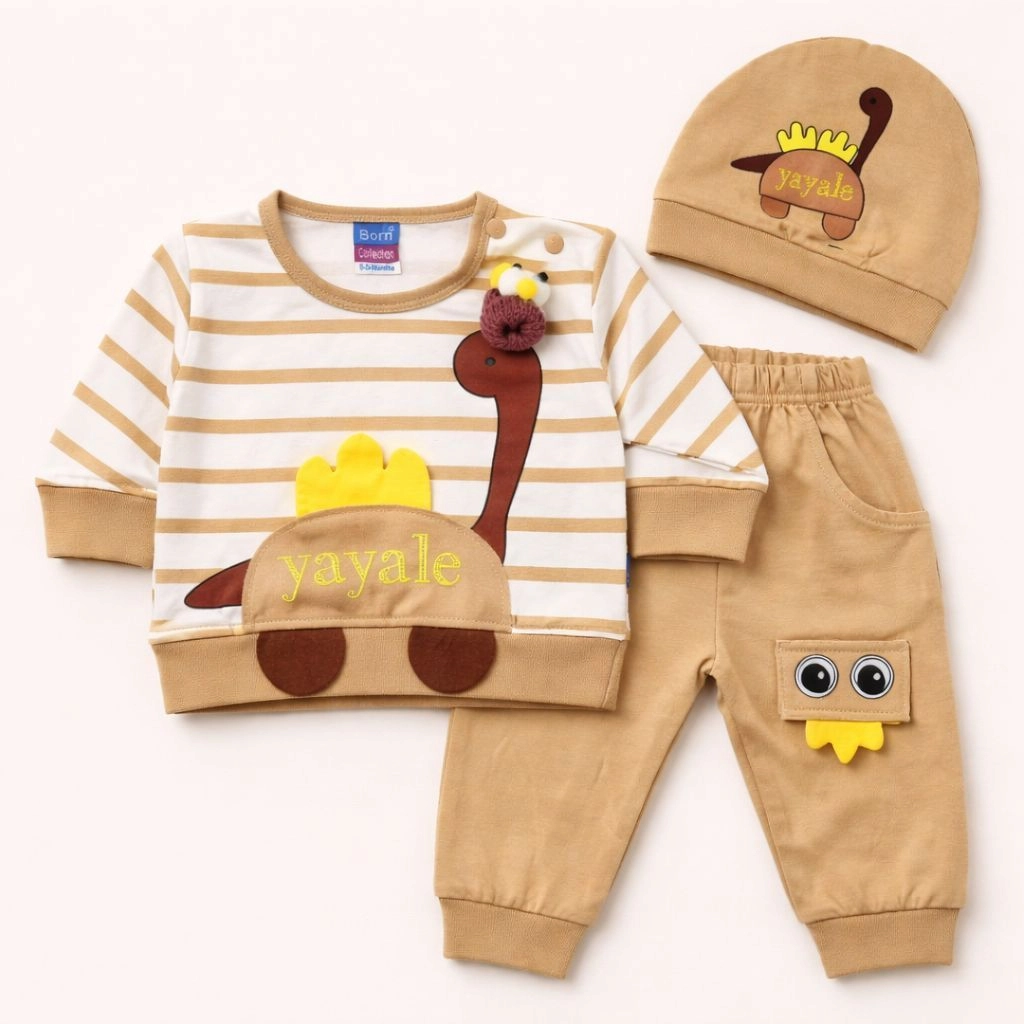Baby Pajama Suit with Cap(0-3 months)