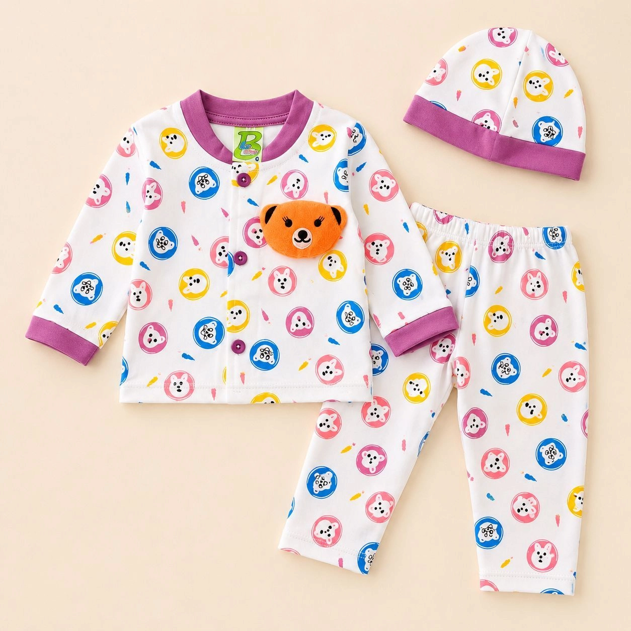 Baby Pajama Suit with Cap