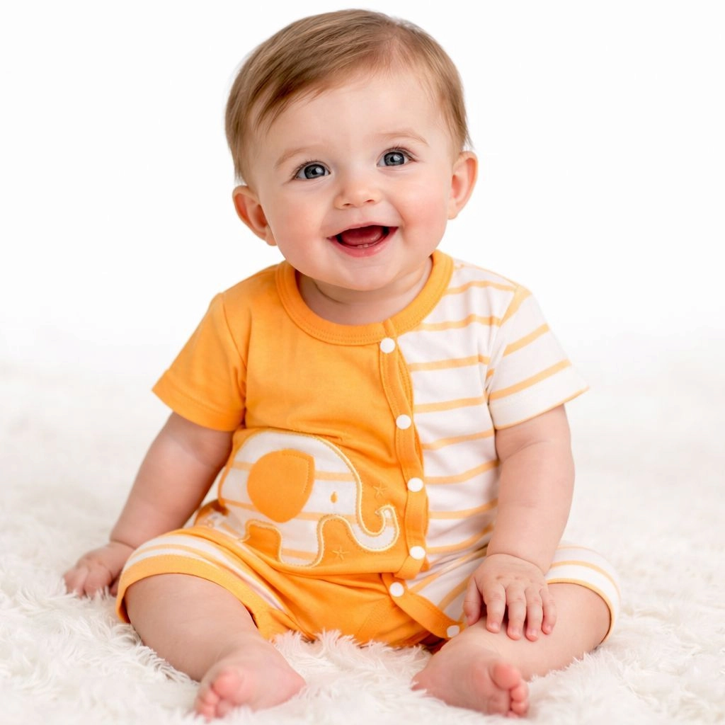Premium Baby Rompers Range(Orange)