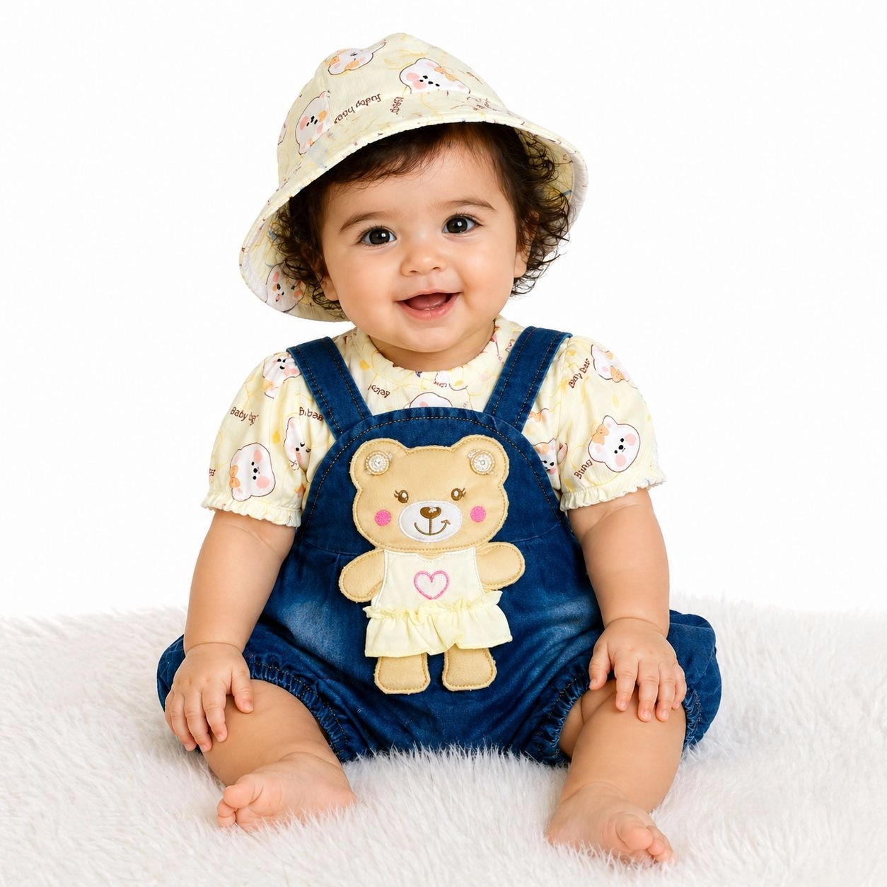 JB Baby Romper with Hatβ Elegant & Cozy Collection(Yellow)