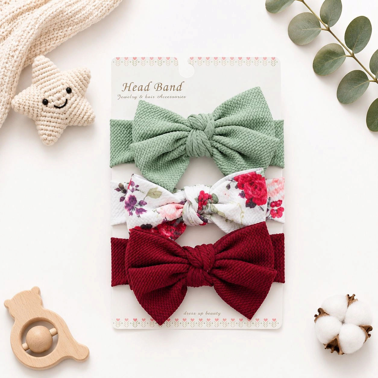 Hudson 3 in 1 hairbands set