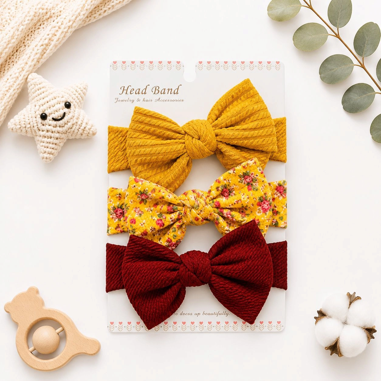 Hudson 3 in 1 hairbands set