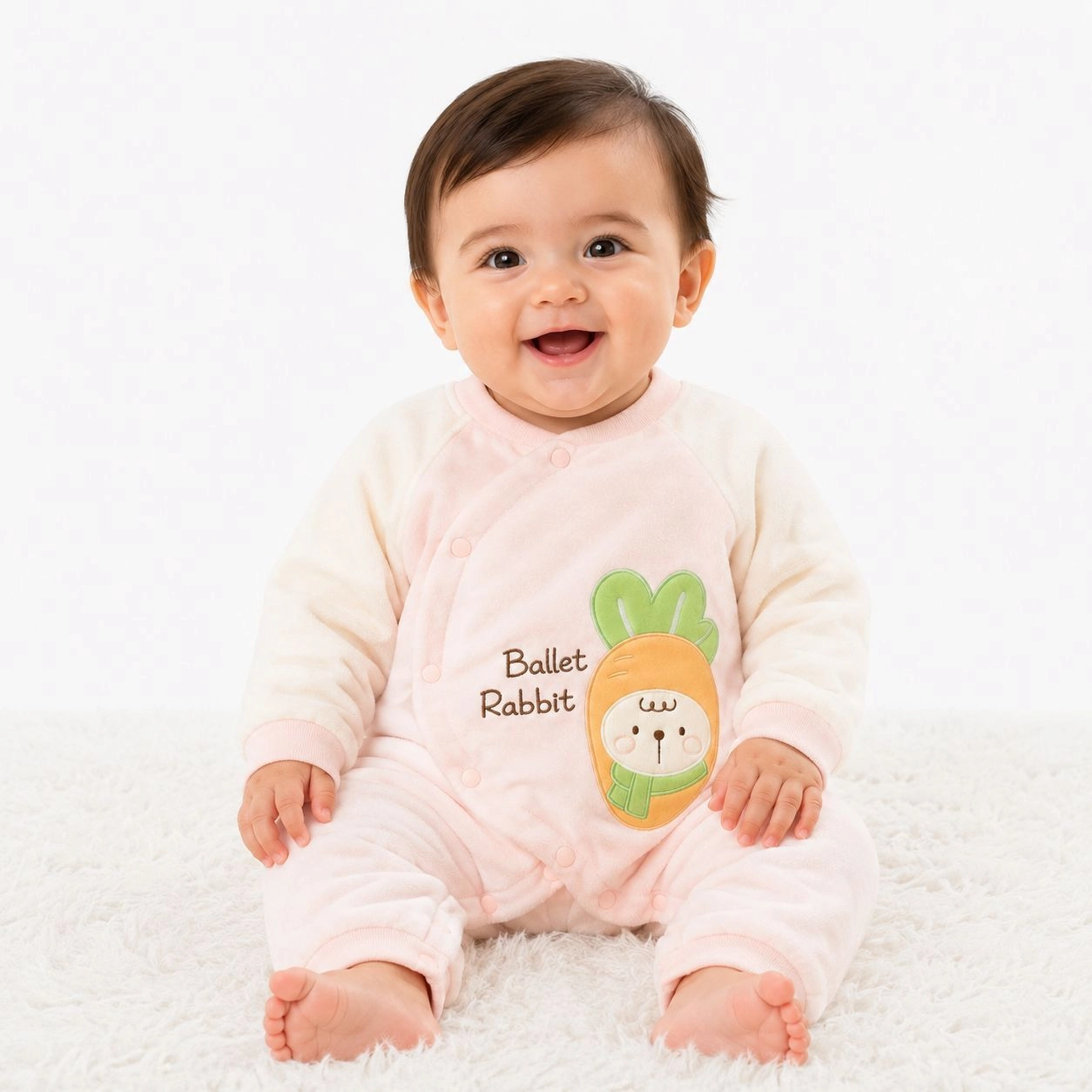 Baby Quilted Foaming Winter Rompers β Cozy & Stylish