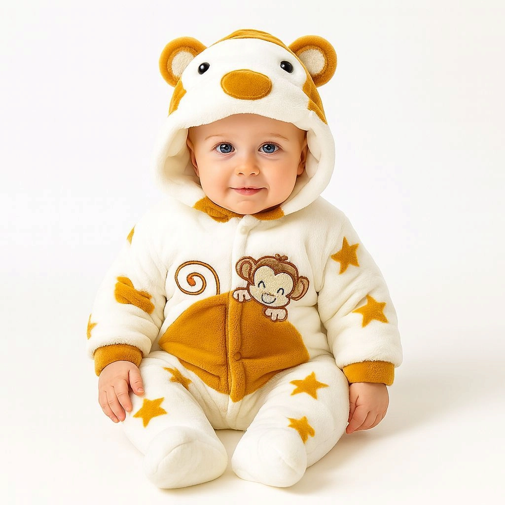 Baby Quilted Foaming Winter Rompers – Cozy & Stylish