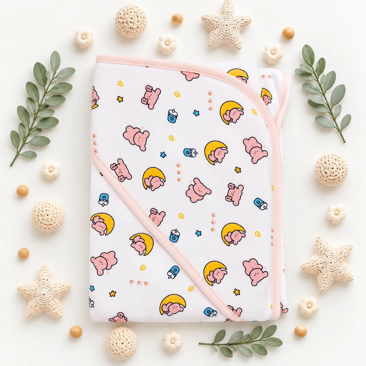 Baby Hooded Fleece Wrapping Sheets