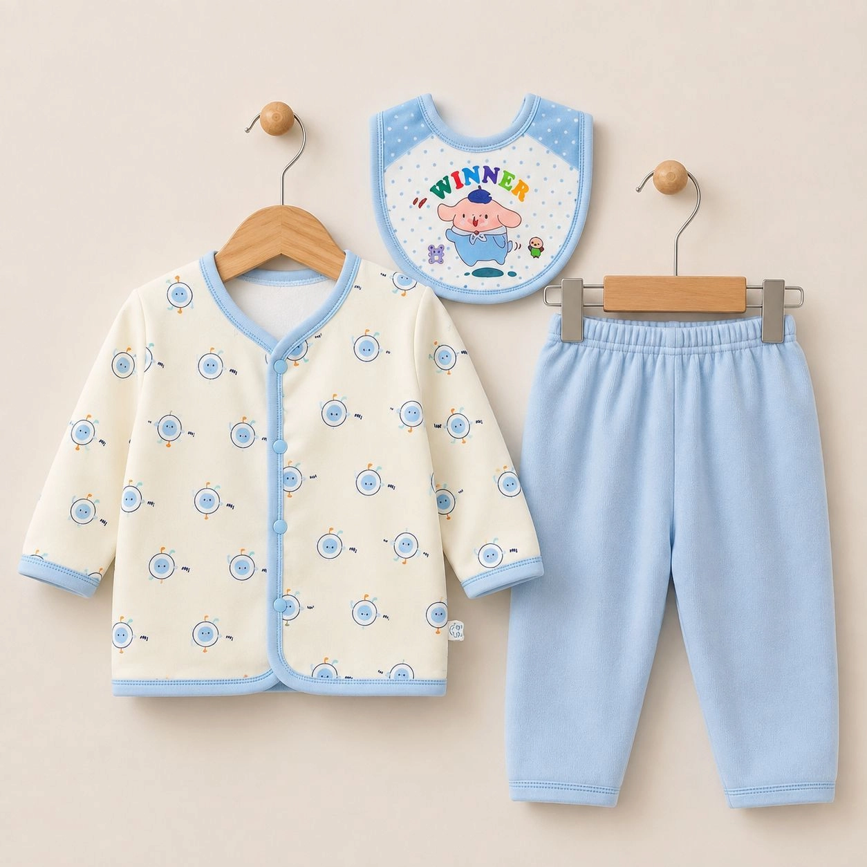 Winter Fleece 3 pc baby suits