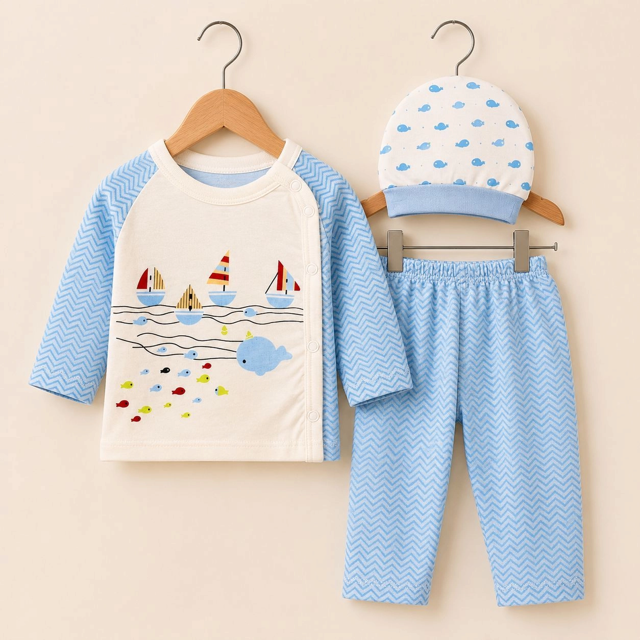 Baby Pajama Suit with Cap SK(0-3 months)