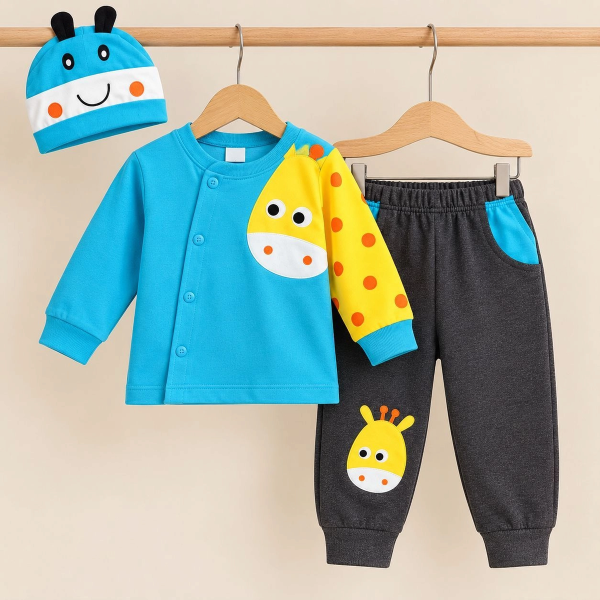 Baby Pajama Suit with Cap SK(0-3 months)