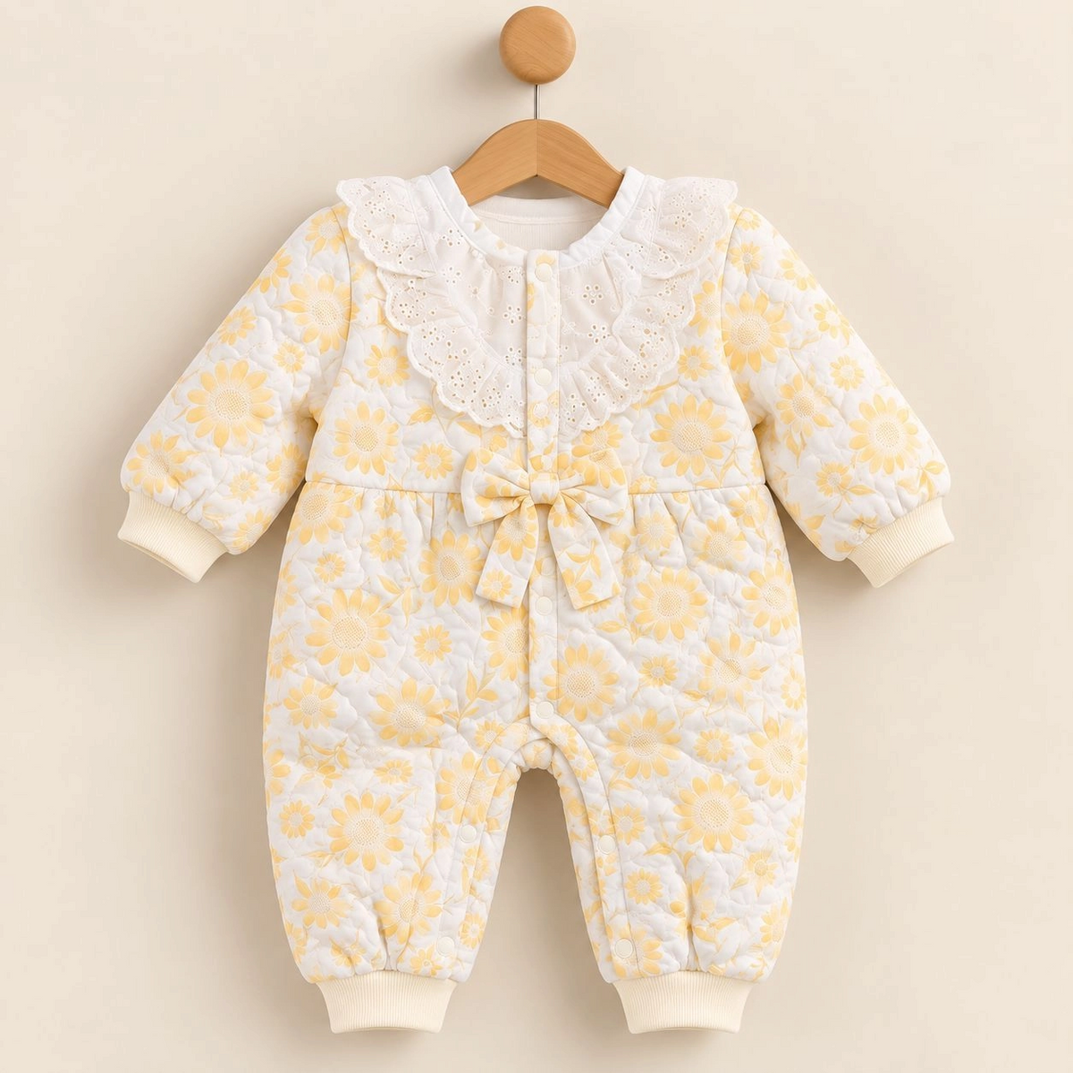 Baby Quilted Foaming Winter Rompers β Cozy & Stylish