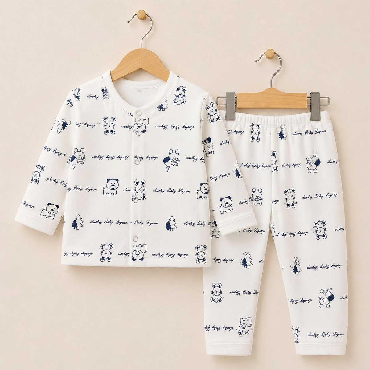 Winter Fleece 2 pc baby suits(0-3 months)