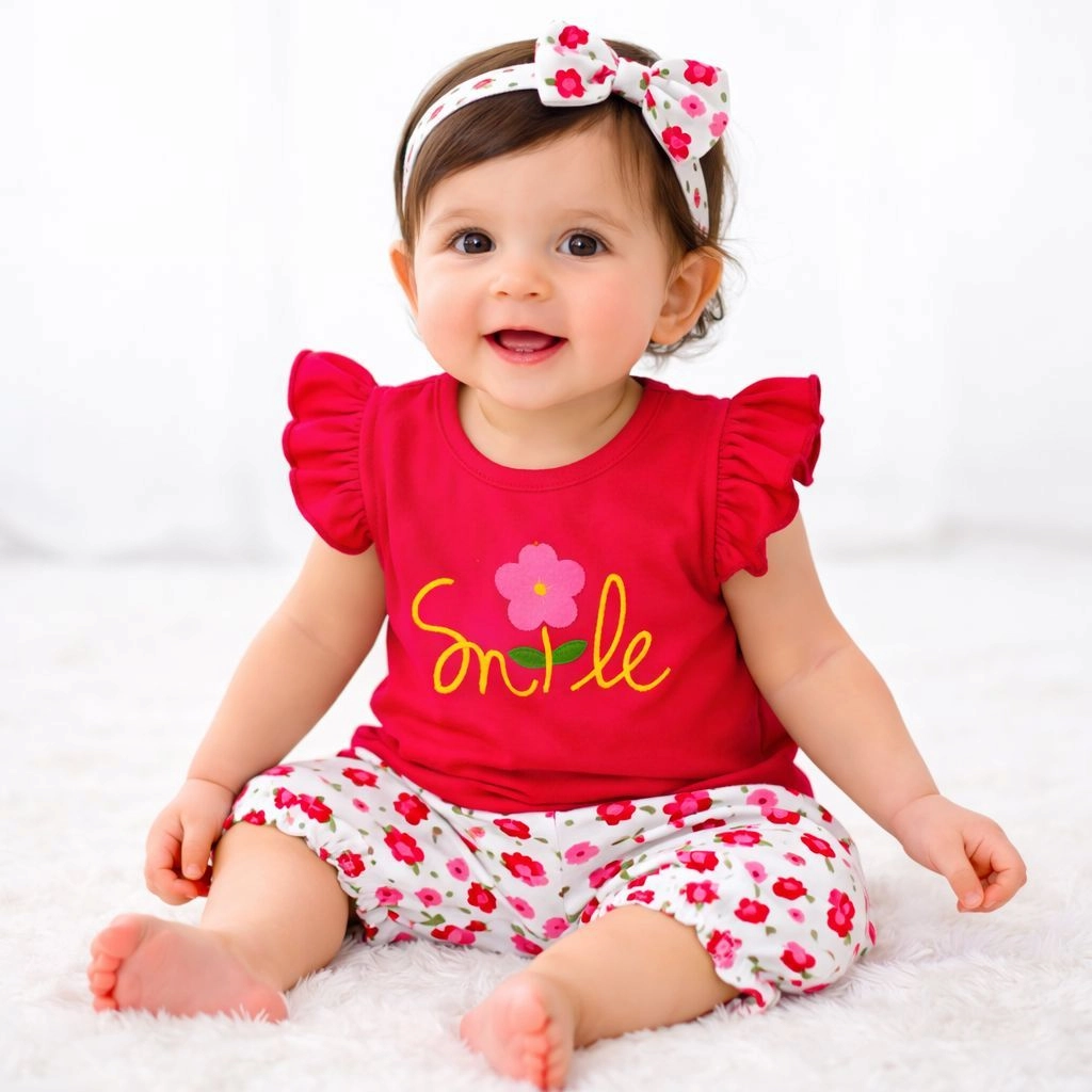 Baby Niker Shirt with hair band