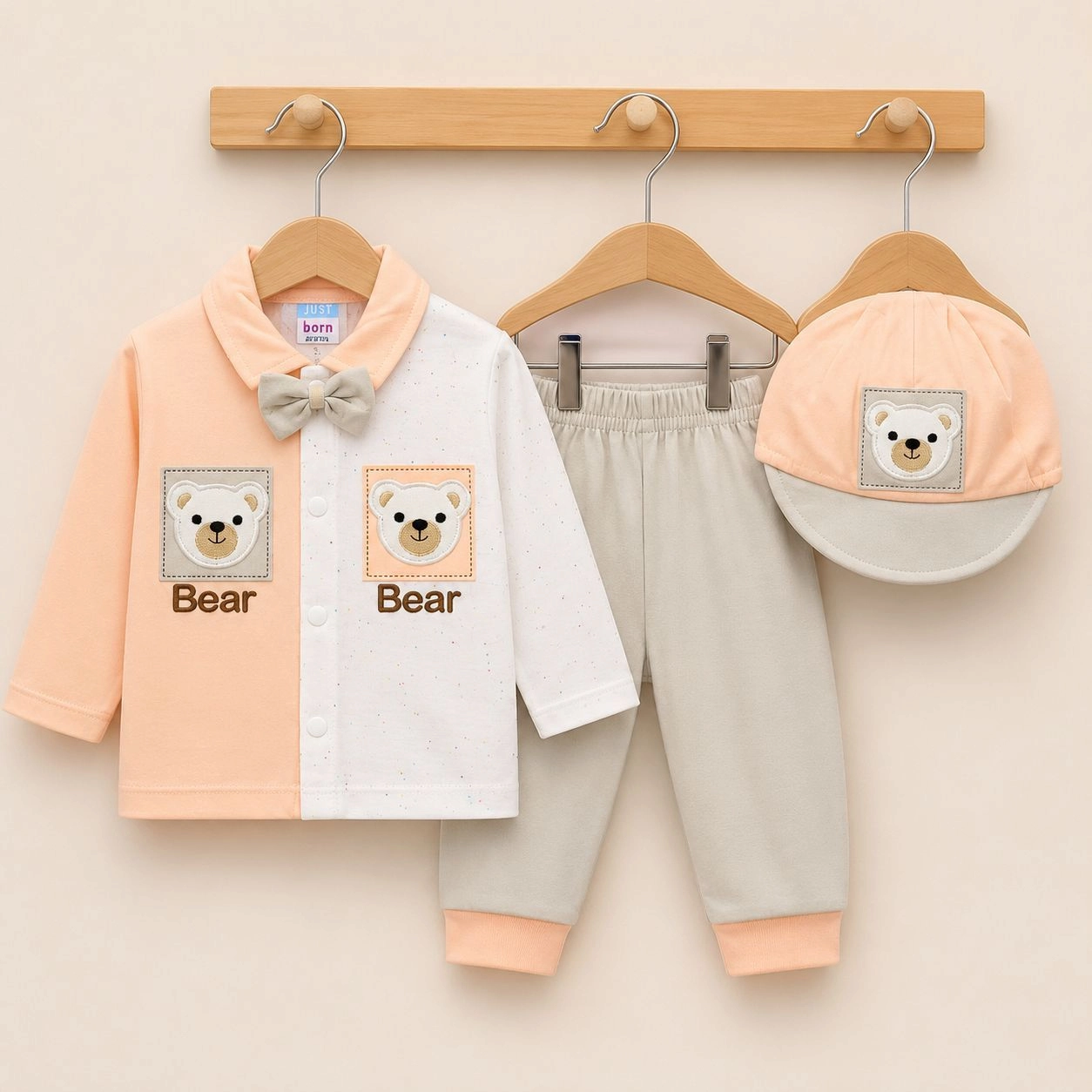 ✨ Just Born 4-Piece Baby Dress Set(0-3 month)✨