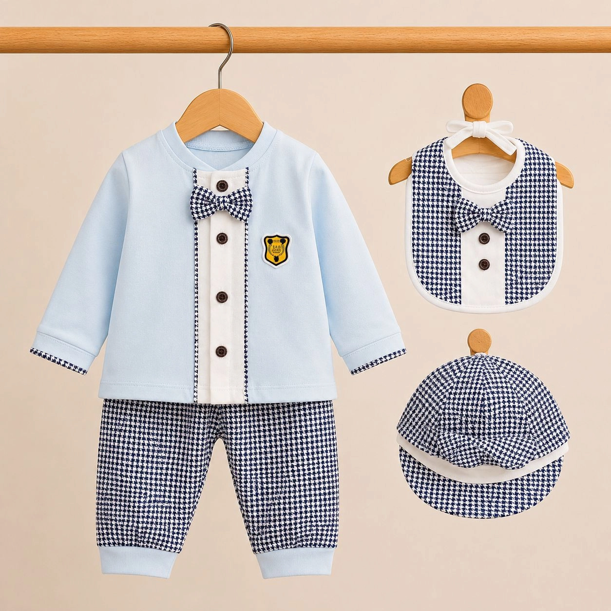 ✨ Just Born 4-Piece Baby Dress Set(0-3 month)✨