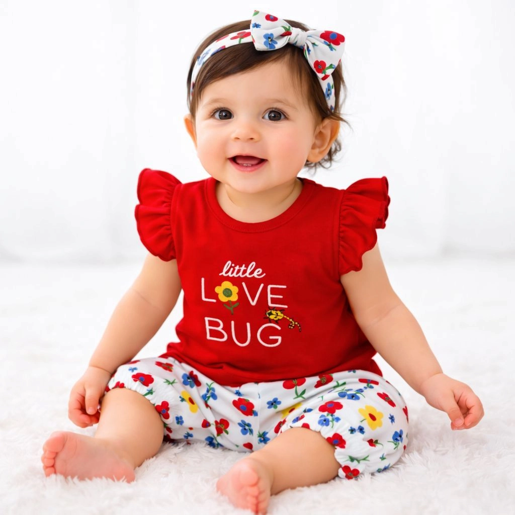 Baby Niker Shirt with hair band