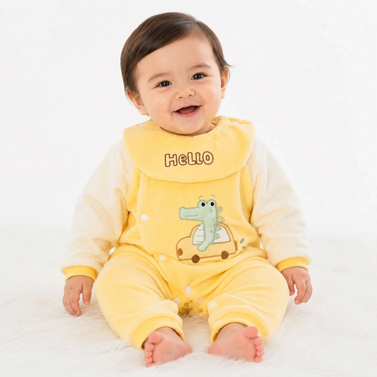 Baby Quilted Foaming Winter Rompers β Cozy & Stylish