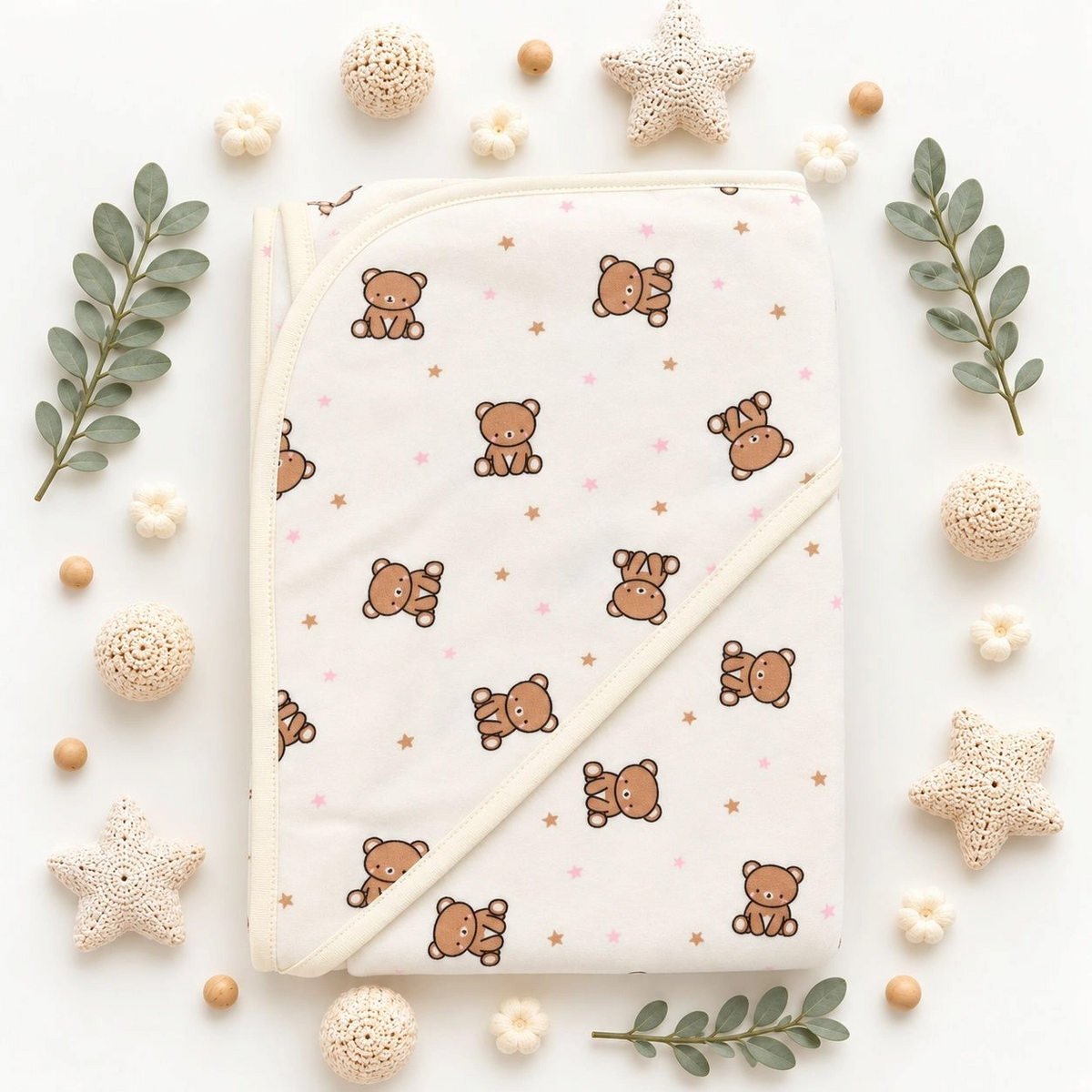 Baby Hooded Fleece Wrapping Sheets