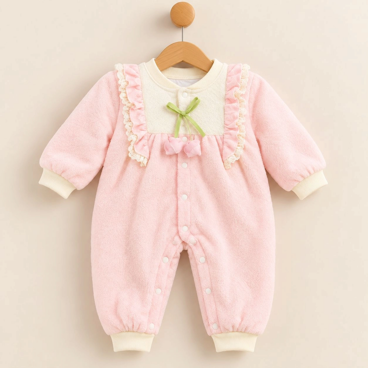 Baby Quilted Foaming Winter Rompers β Cozy & Stylish