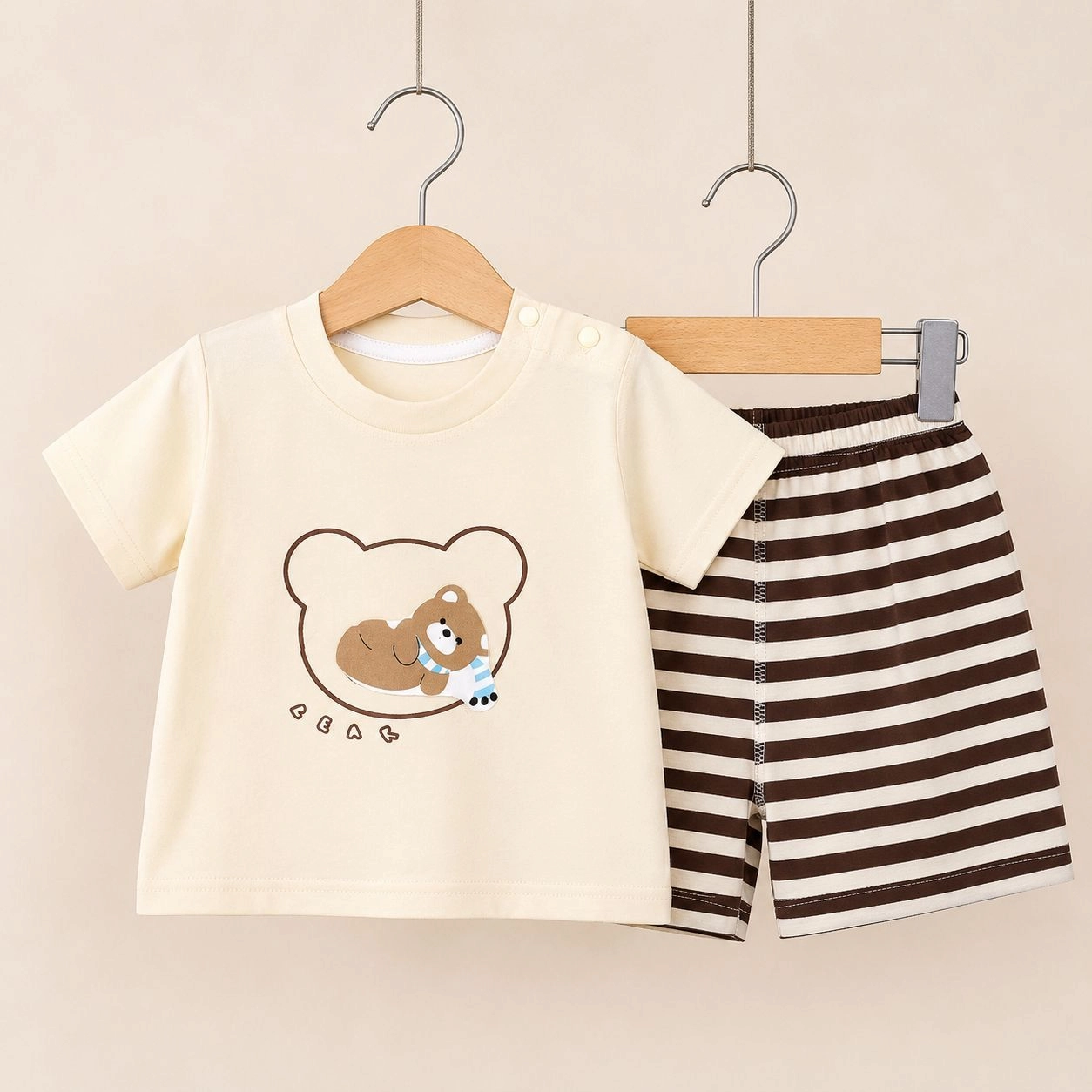 Imported Baby Niker Suit – Premium Cotton T-Shirt & Shorts Set (3M–12M)