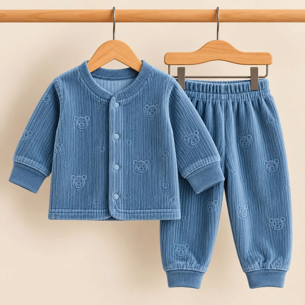 Winter Velvet 2 pc baby suits(0-3 months)