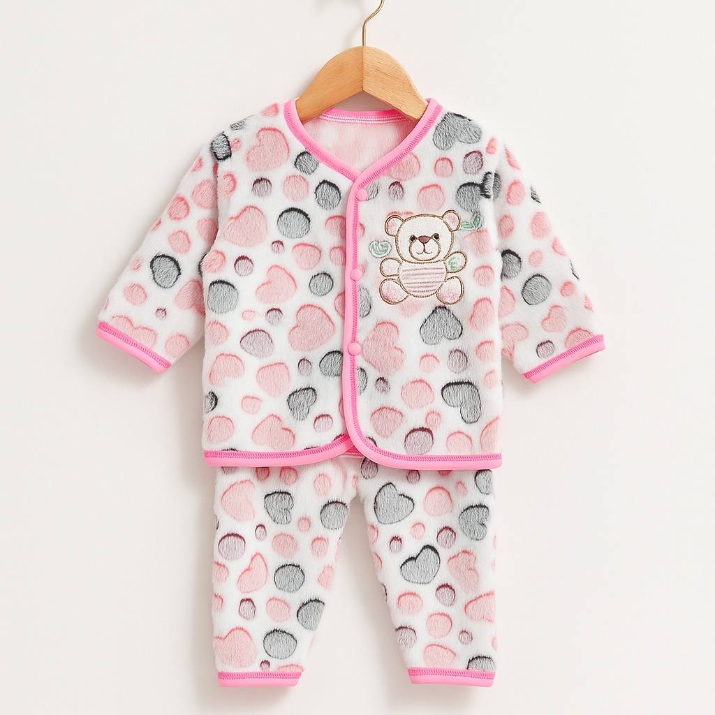 Winter Fleece 2 pc baby suits