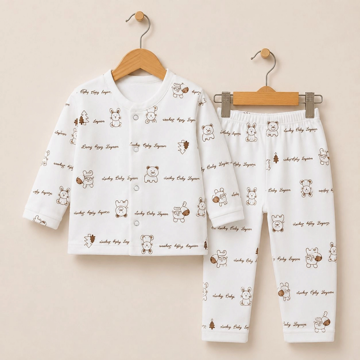 Winter Fleece 2 pc baby suits(0-3 months)
