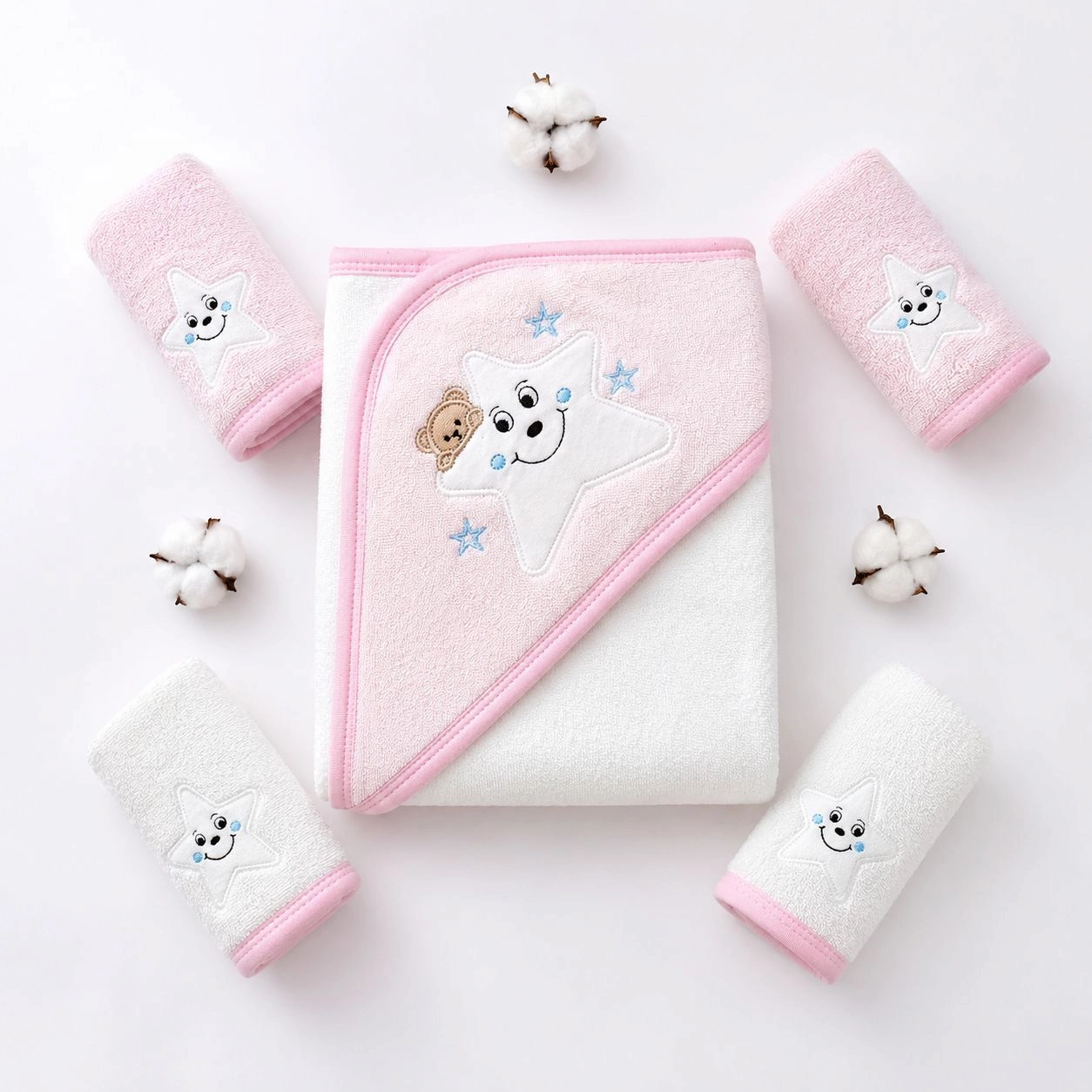 Happy mums 5-Piece Baby Towel Set P