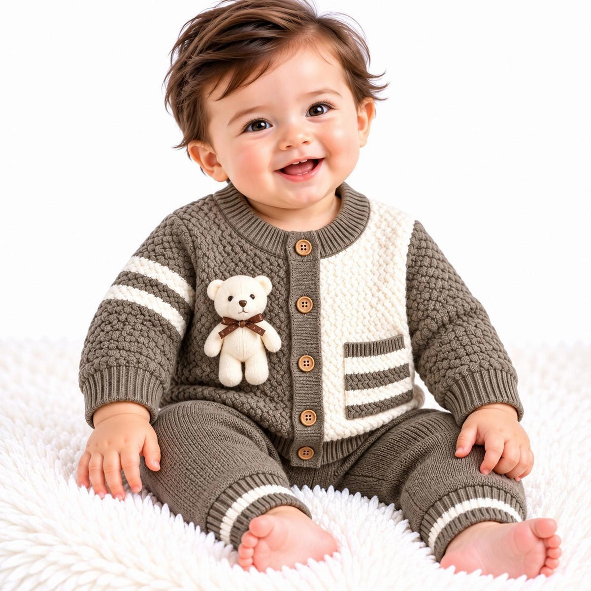 Baby Woolen Pajama Suits – Winter Collection ❄️