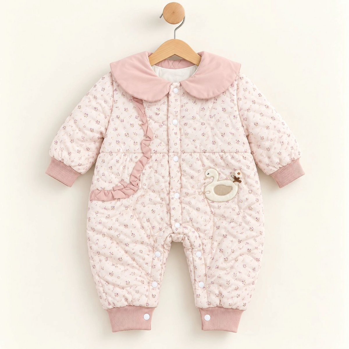 Baby Quilted Foaming Winter Rompers β Cozy & Stylish