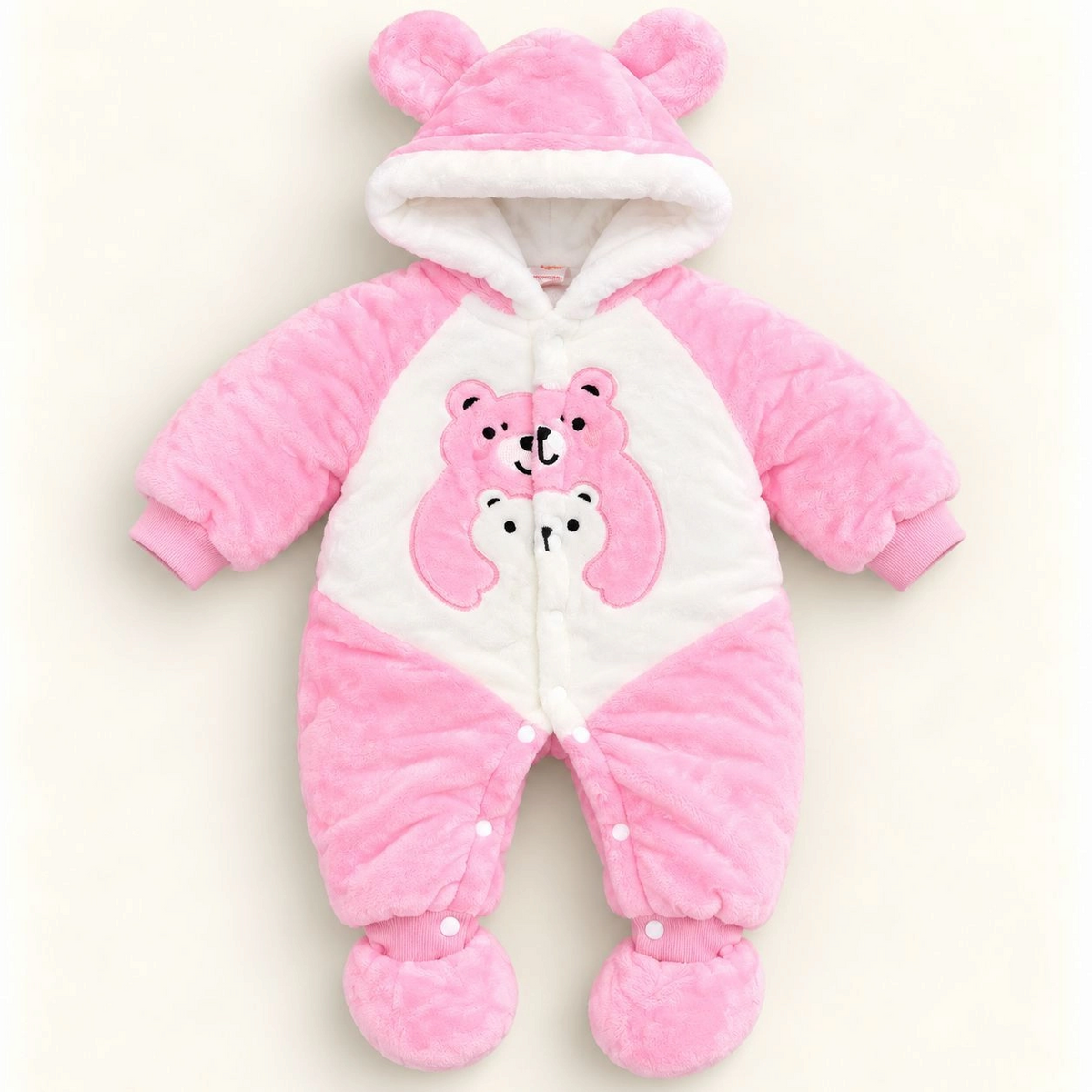 Baby Quilted Foaming Winter Rompers – Cozy & Stylish