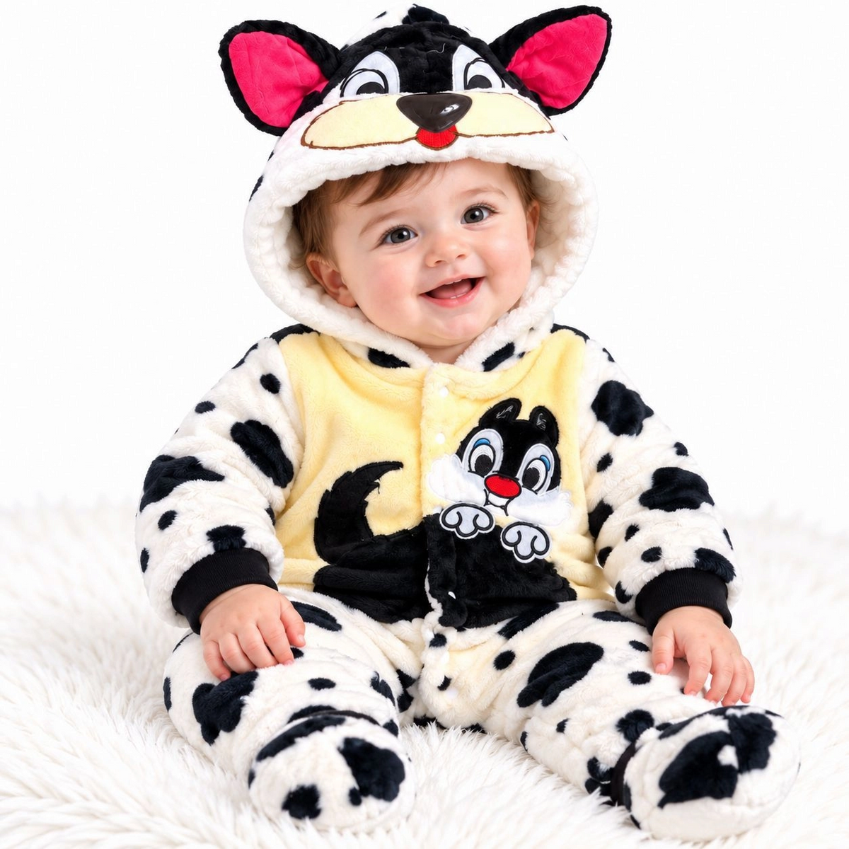 Baby Quilted Foaming Winter Rompers – Cozy & Stylish