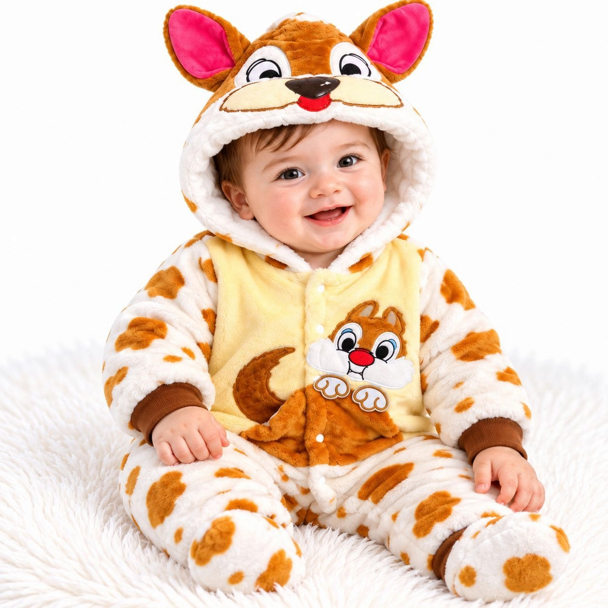 Baby Quilted Foaming Winter Rompers – Cozy & Stylish