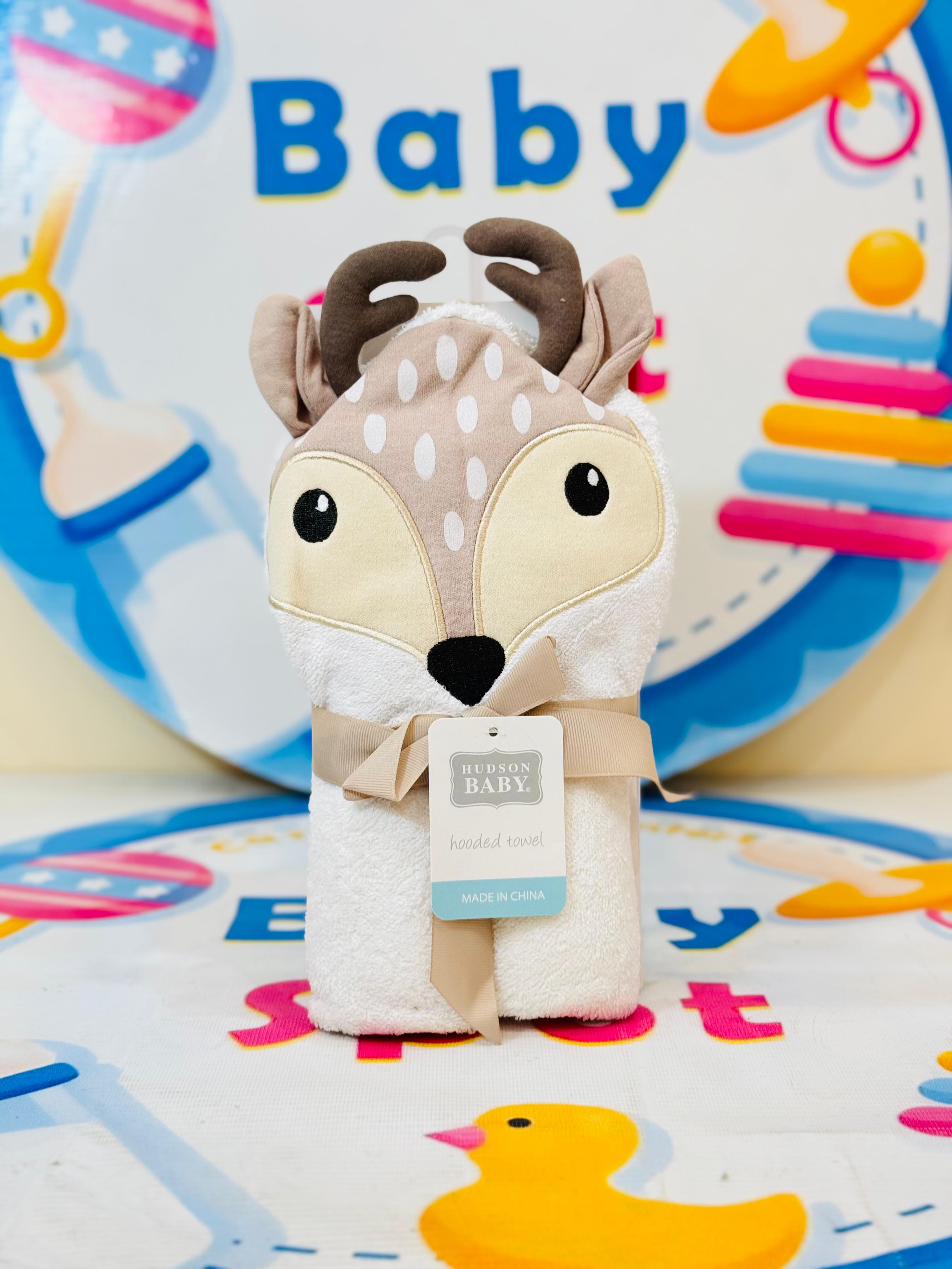 Hudson Branded Baby Bath Towel